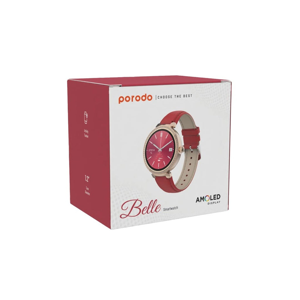 Porodo Belle Smart Watch AMOLED Display Porodo Belle Smart Watch AMOLED Display